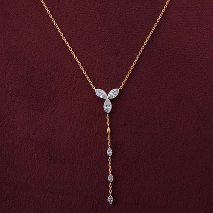 Serenity Lariate Necklace | 18K Gold Vermeil Plated
