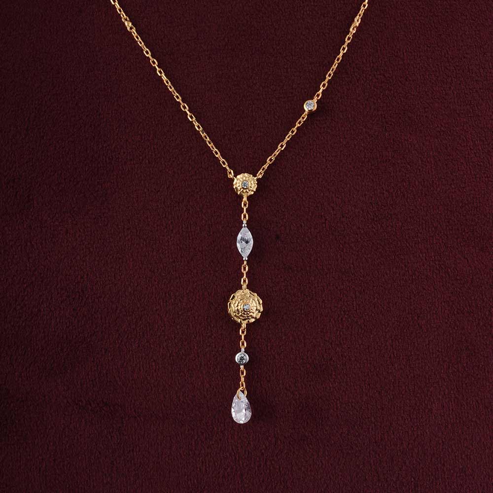 Gendaphool Essence Lariate Necklace | 18K Gold Vermeil Plated