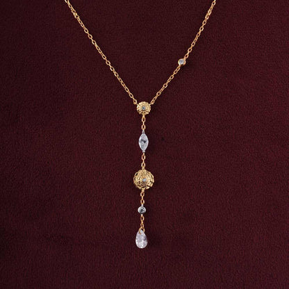Gendaphool Essence Lariate Necklace | 18K Gold Vermeil Plated