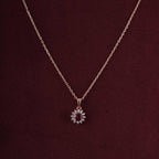 Crimson Blaze Pendant | 18K Gold Vermeil Plated