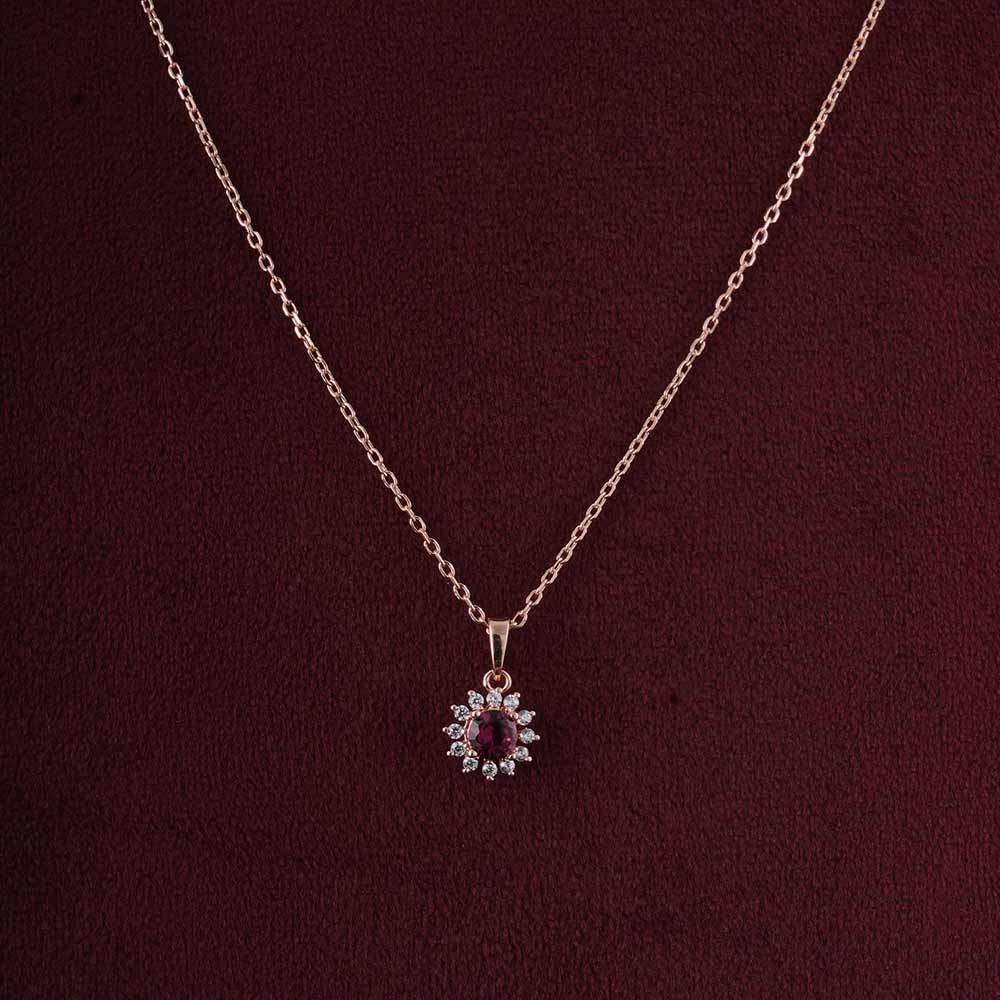 Crimson Blaze Pendant | 18K Gold Vermeil Plated