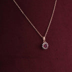 Crimson Blaze Pendant | 18K Gold Vermeil Plated