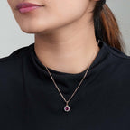 Crimson Blaze Pendant | 18K Gold Vermeil Plated