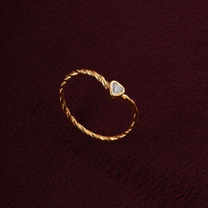 Heart Glow Ring | 18K Gold Vermeil Plated
