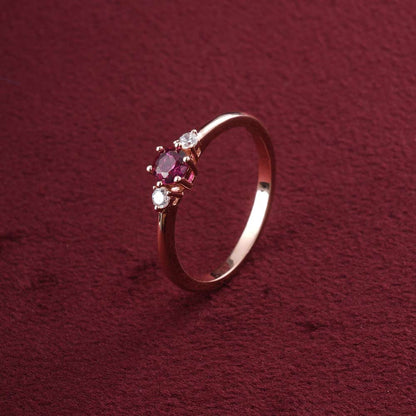 Three Stone Glow Ring | 18K Gold Vermeil Plated