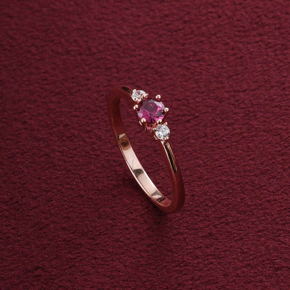 Three Stone Glow Ring | 18K Gold Vermeil Plated