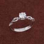 Criscross 925 Silver Love Ring