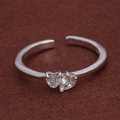 You and Me Stone 925 Silver Ring