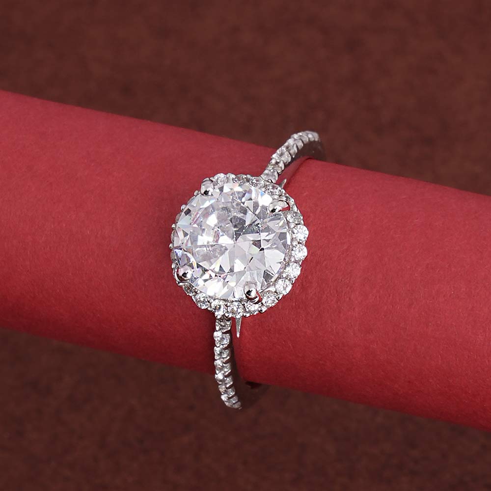 Cherished Halo 925 Silver Ring
