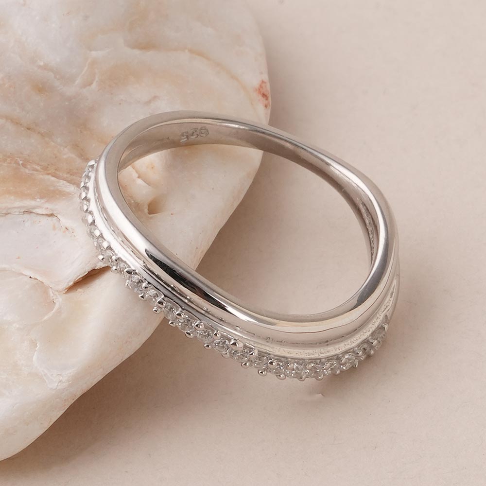Balance Arc 
Silver Ring