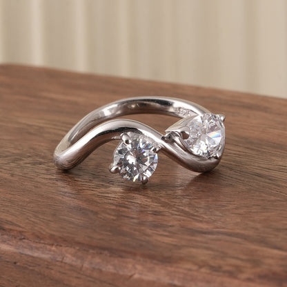 Unity Duo Silver Ring