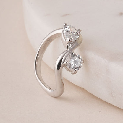 Unity Duo Silver Ring