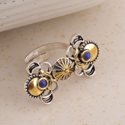 925 Sterling Silver Tomb Statement Ring