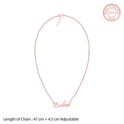 Rose Gold Personalised Eternal Necklace