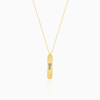 Golden Charming Double Sided Personalised Necklace