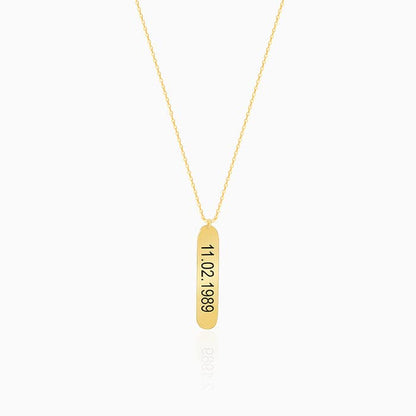 Golden Charming Double Sided Personalised Necklace