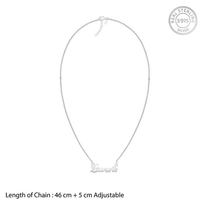 Silver Personalised Dog Lover Necklace