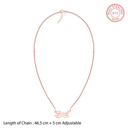 Rose Gold Personalised Infinite Moments Necklace