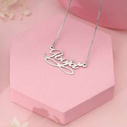 Silver Personalised Infinite Moments Necklace