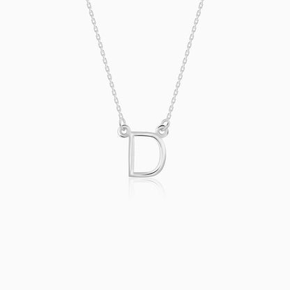 Silver Personalised Initial Necklace