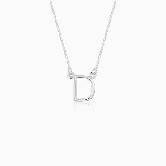 Silver Personalised Initial Necklace