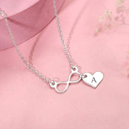 Silver Personalised Endless Echo Necklace