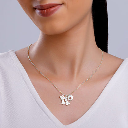 Silver Personalised Pet Lover Necklace