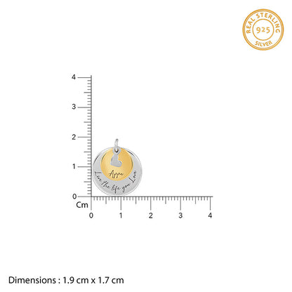Dual Tone Golden Personalised Layered Coins Name Necklace