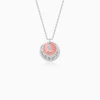 Dual Tone Rose Gold Personalised Layered Coins Name Necklace
