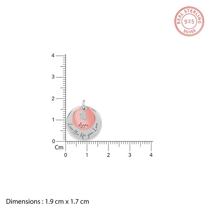 Dual Tone Rose Gold Personalised Layered Coins Name Necklace