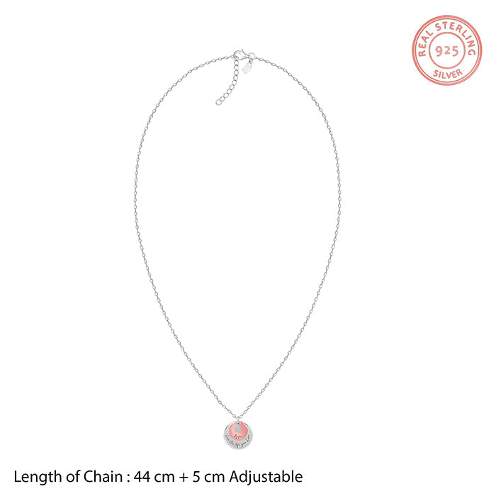 Dual Tone Rose Gold Personalised Layered Coins Name Necklace