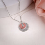 Dual Tone Rose Gold Personalised Layered Coins Name Necklace