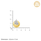 Dual Tone Golden Personalised Heart Message Necklace