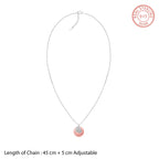 Dual Tone Rose Gold Personalised Heart Message Necklace