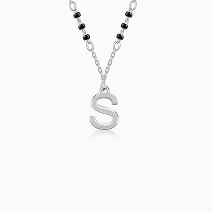 Silver Personalised Cherished Initial Mangalsutra