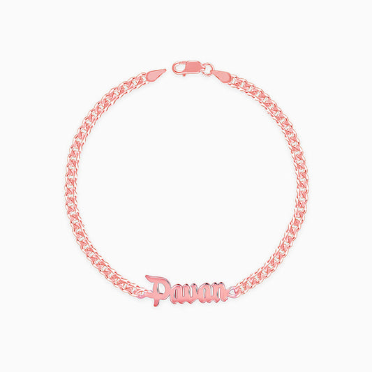 Rose Gold Personalised Timeless Classic Bracelet For Him