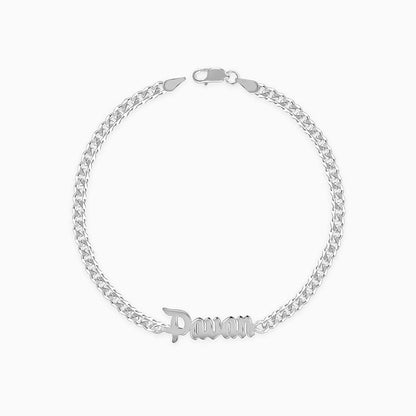 Silver Personalised Timeless Classic Bracelet For Him