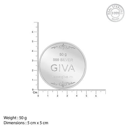 Silver Personalise in Hindi Coin- 50g
