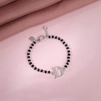 Silver Personalised Initial Nazariya Kids Bracelet (0 - 2 Years)