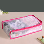 Pair Of Wardrobe Organisers With Zipper In Pink