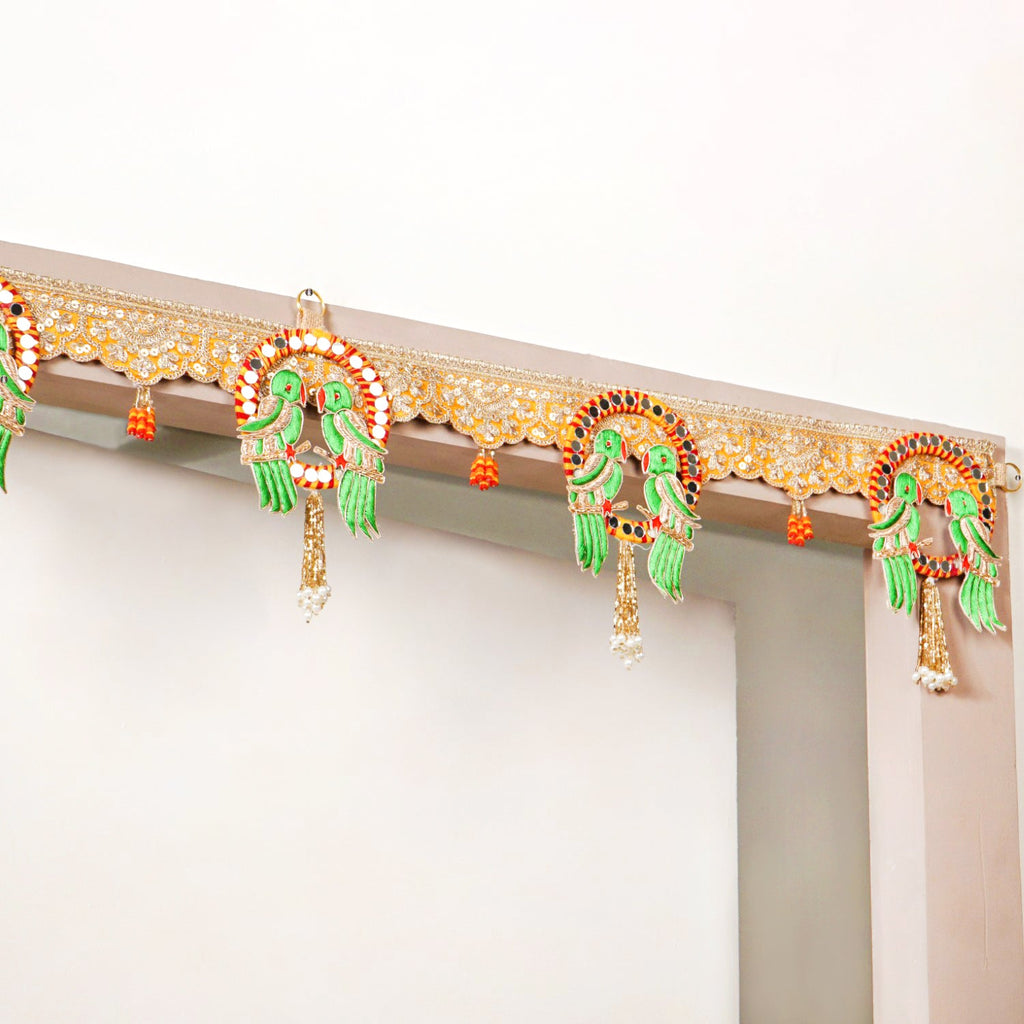 Parrot Wall Hanging Banderwal For Gate Decoration