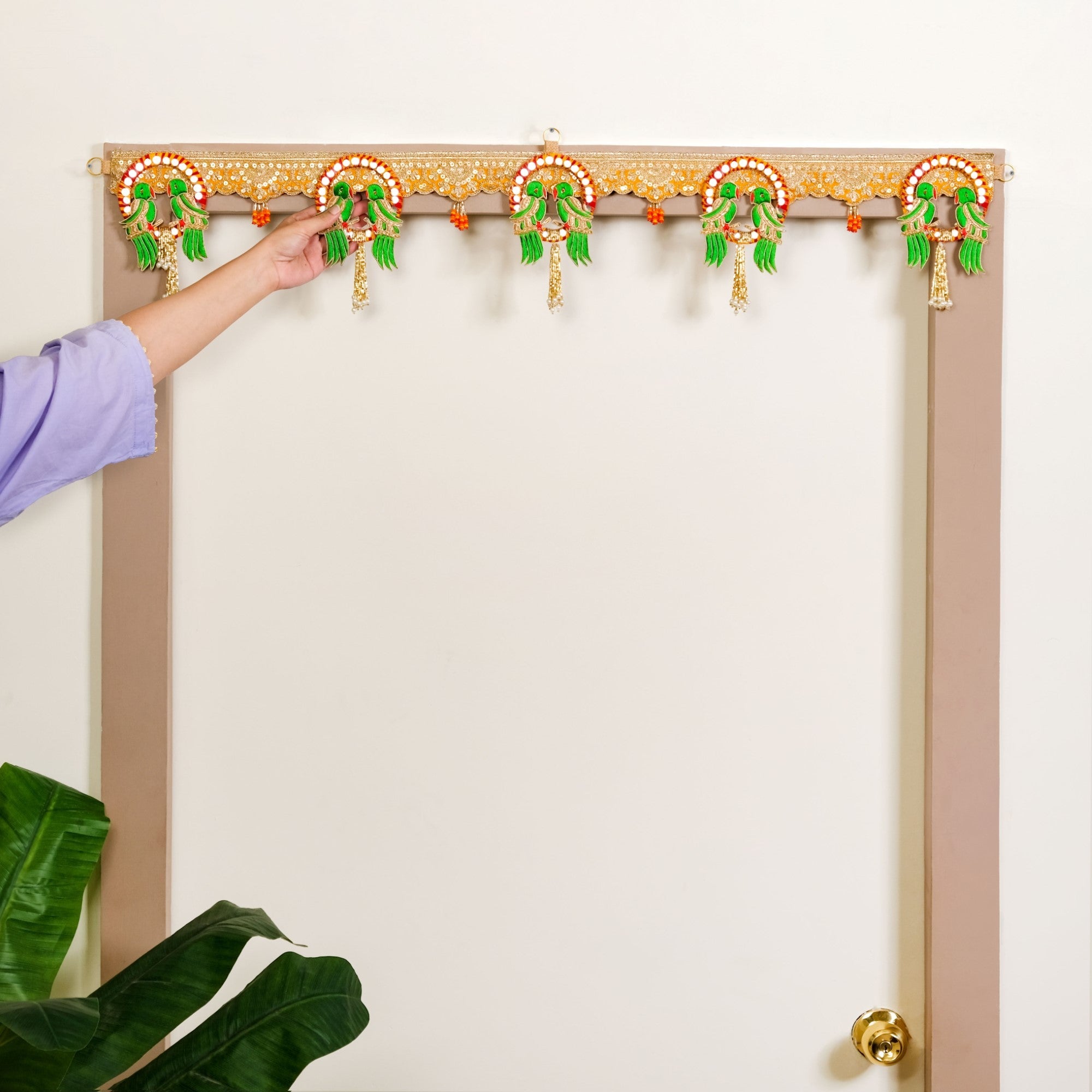 Parrot Wall Hanging Banderwal For Gate Decoration