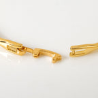 Patterned Diamond Gold Statement Bracelet