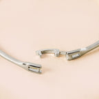 Patterned Diamond Silver Statement Bracelet