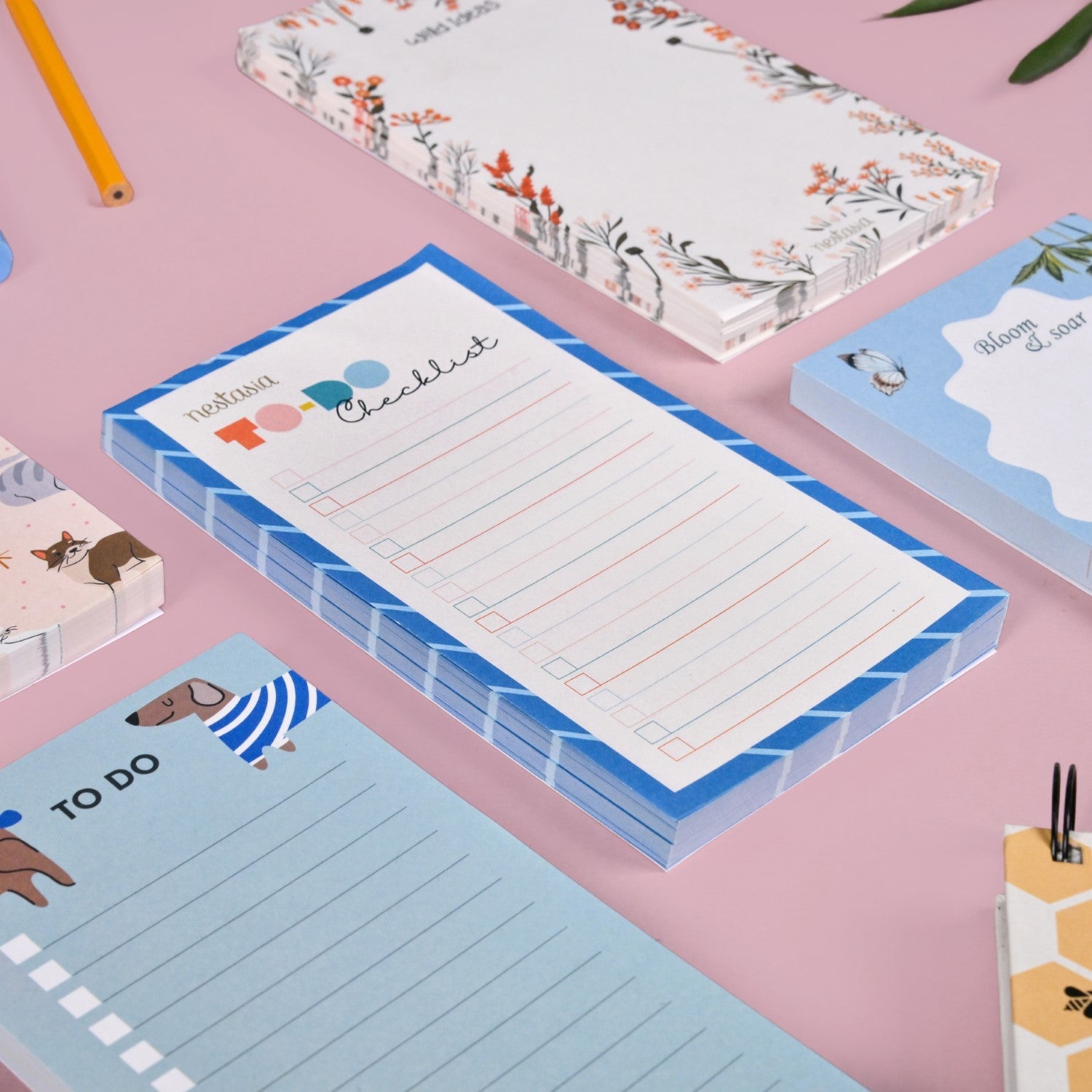 Paws And Petals Tearoff Notepads Set Of 5