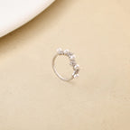 Pearl Blooms Silver Ring