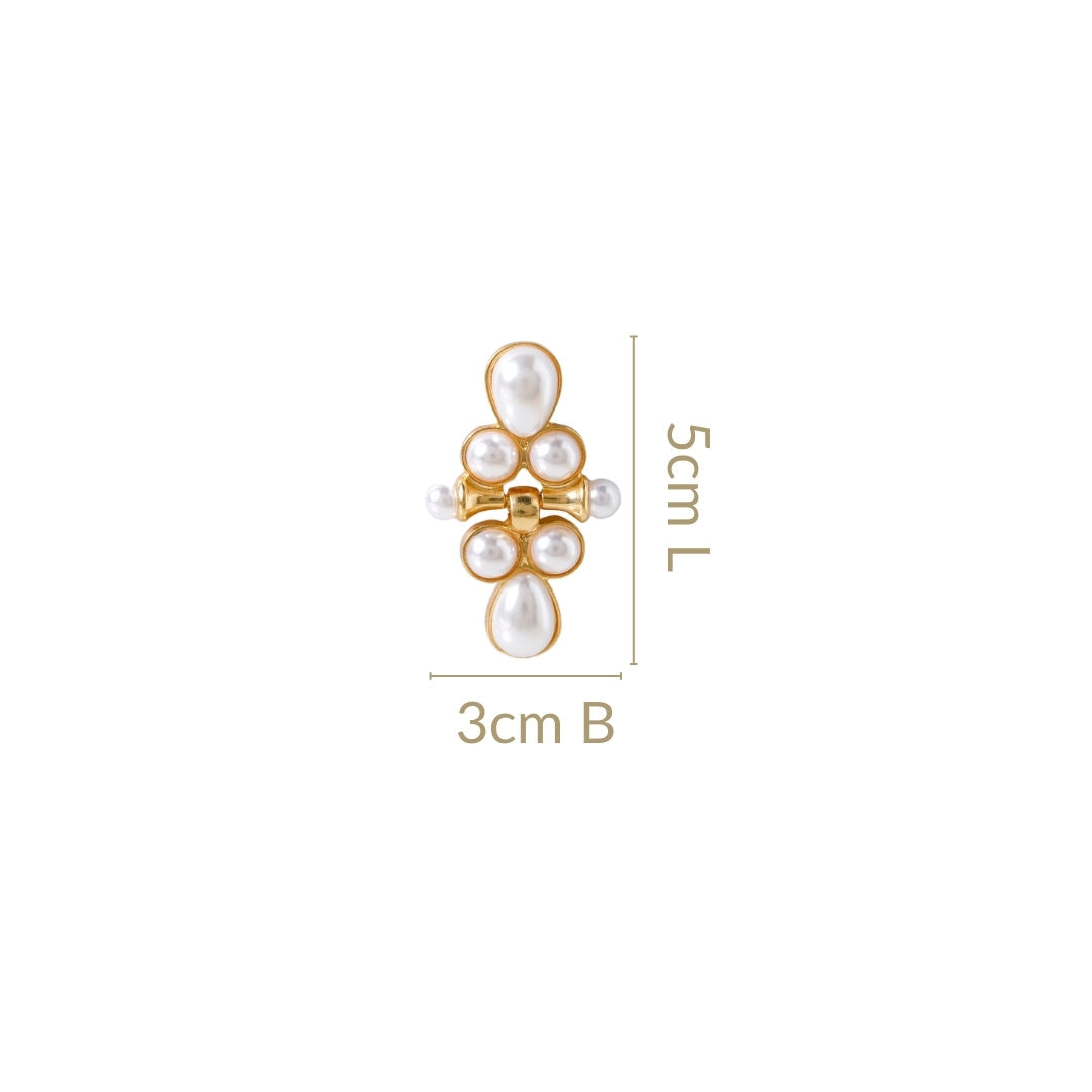 Pearl Cascade Dangle Earrings