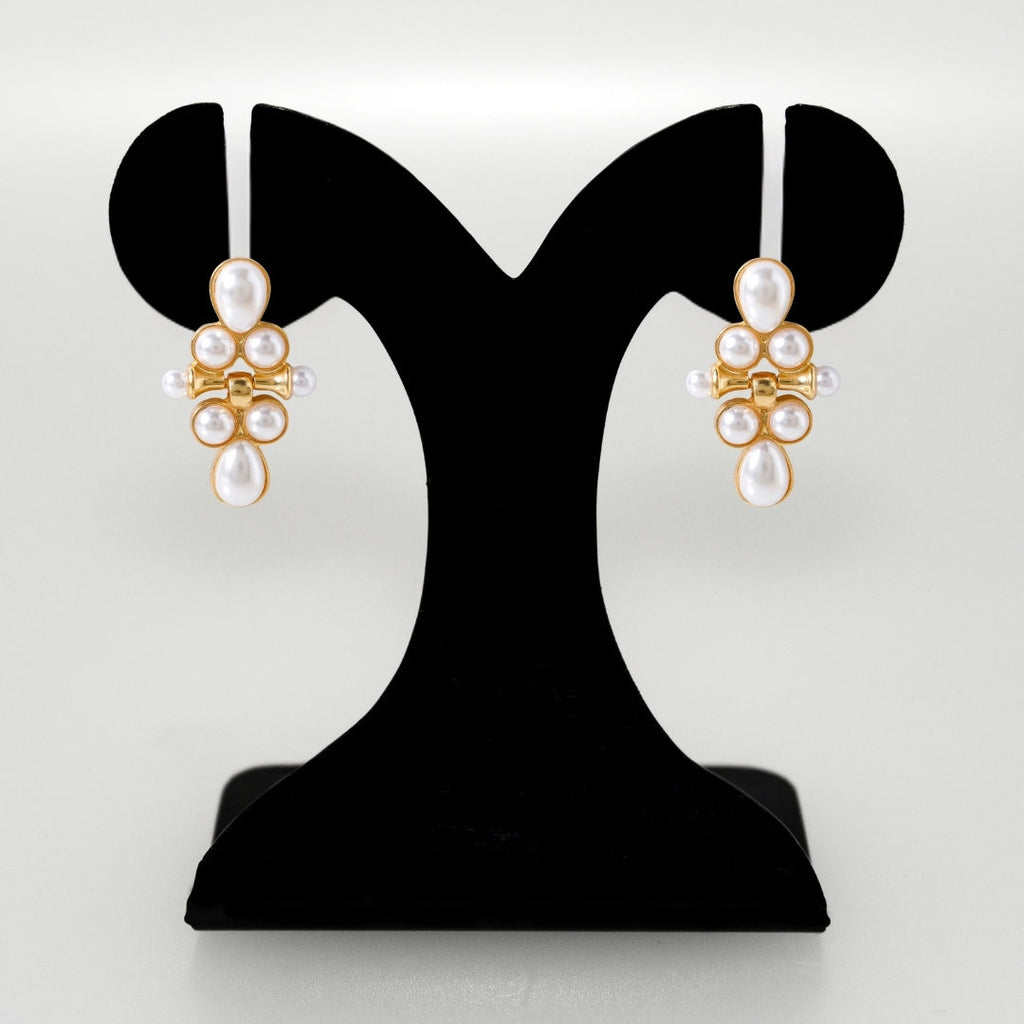 Pearl Cascade Dangle Earrings