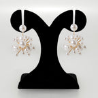 Pearl Cluster Jacket Earrings