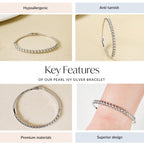 Pearl Ivy Silver Bracelet